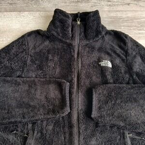 The North Face Womens Fleece Jacket Full Zip Black Medium M Cozy Warm